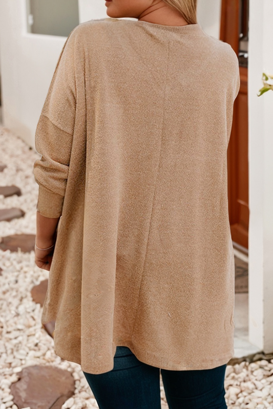 Ella Plus Size Knit Tunic Top