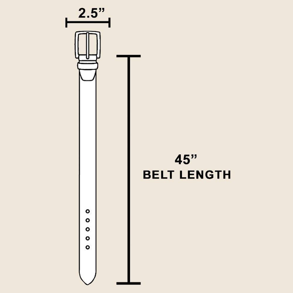 Oval Leather Disc Belt