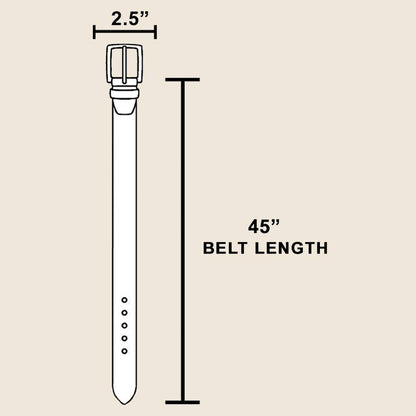 Oval Leather Disc Belt