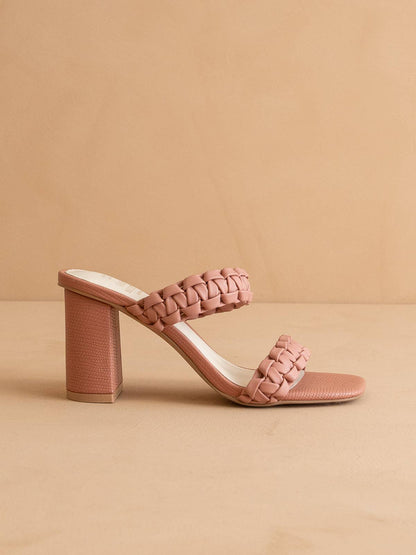 Heidi Rose Braided Band Sandal Heel