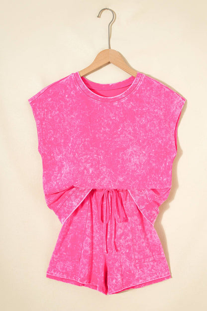 Katie Drawstring Shirt and Shorts Set