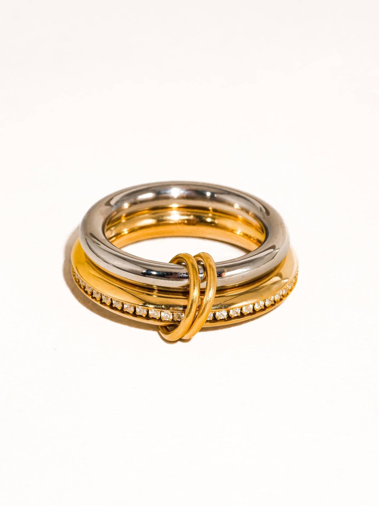 Bayard 18K Gold Non-Tarnish Multi Stack Ring