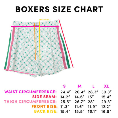 Light Pink and Green Striped Boxers