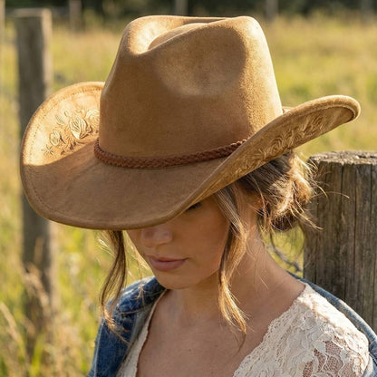 Rose Fedora Cowboy Hat