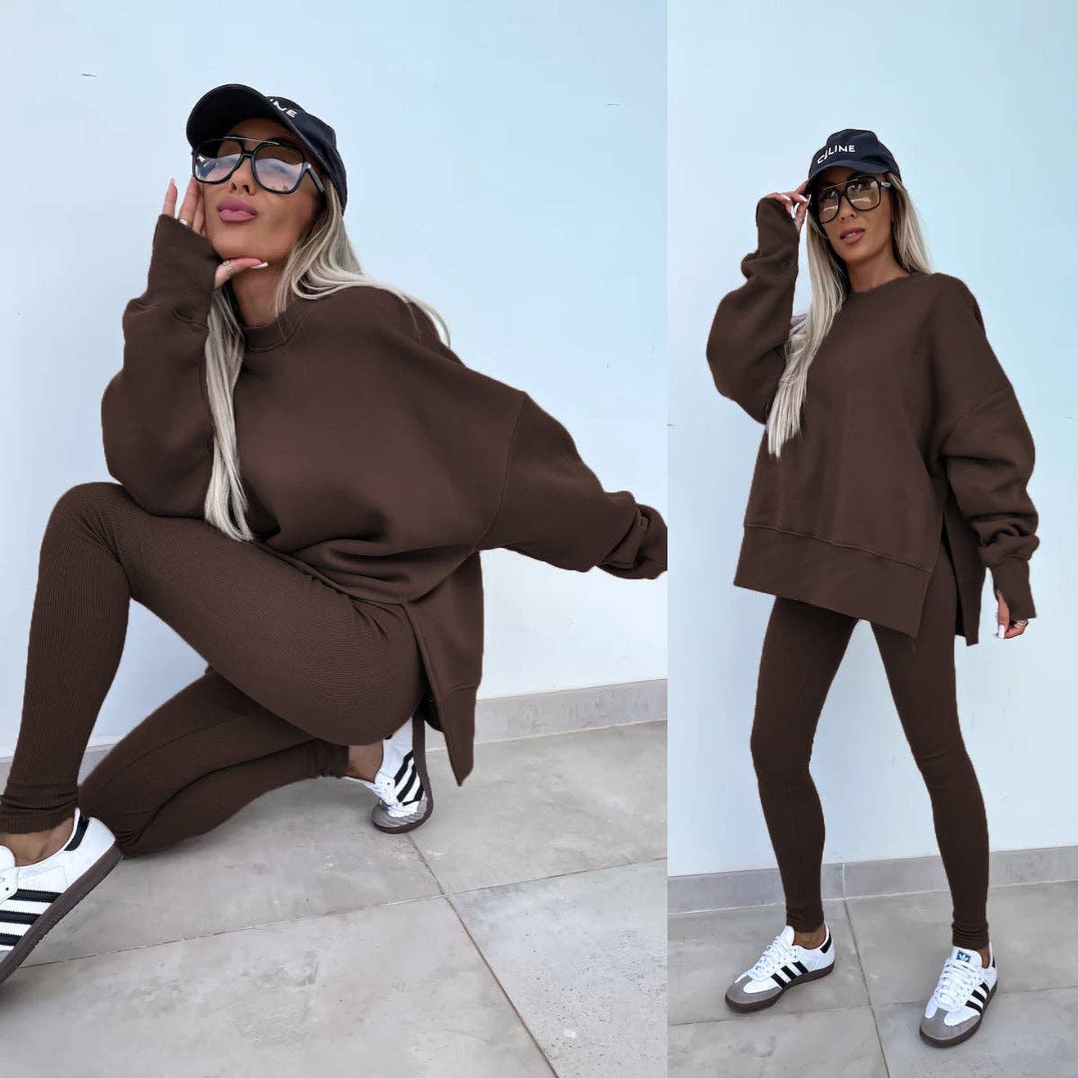 Minimalist Sweatshirt and Leggings Set