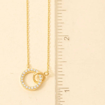 Hoop Pendant Dainty Chain Necklace