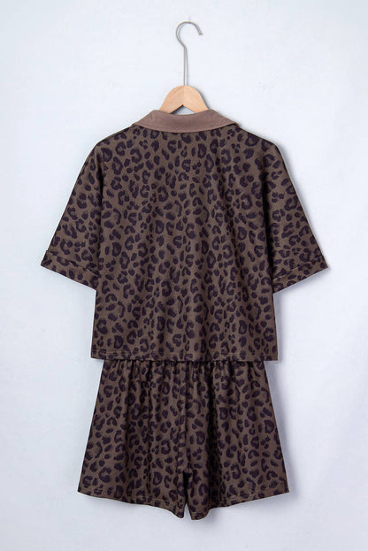Lydia Leopard Printed 2pcs Plus Size Set