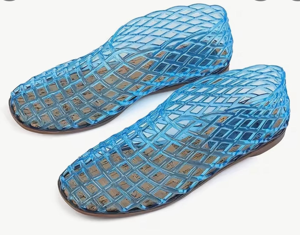 Blue Jelly Sandals