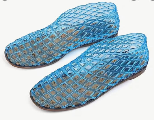 Blue Jelly Sandals