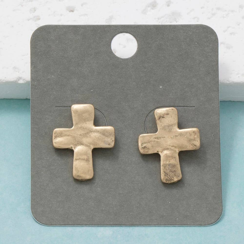 Cross Stud Earrings