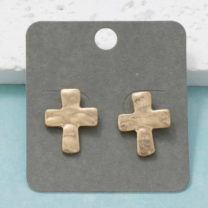 Cross Stud Earrings