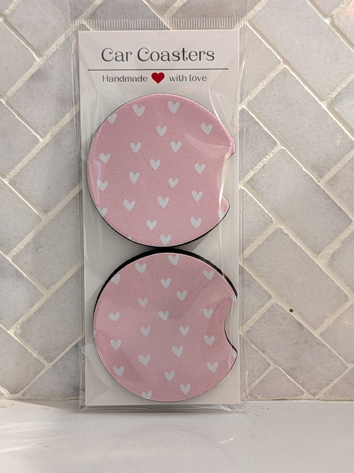 Heart Car Coasters