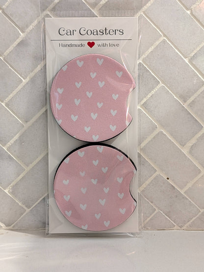 Heart Car Coasters