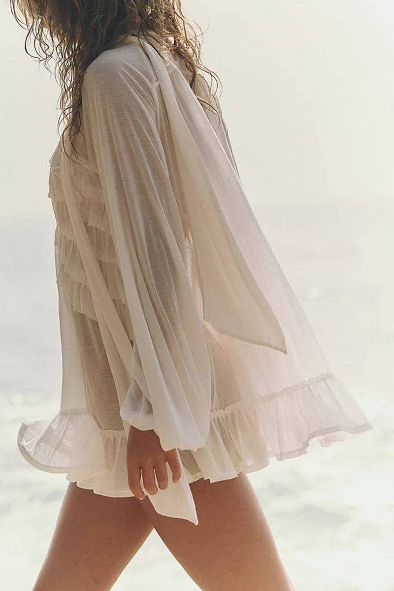 Cali Elegant Sheer Beach Cover-Up