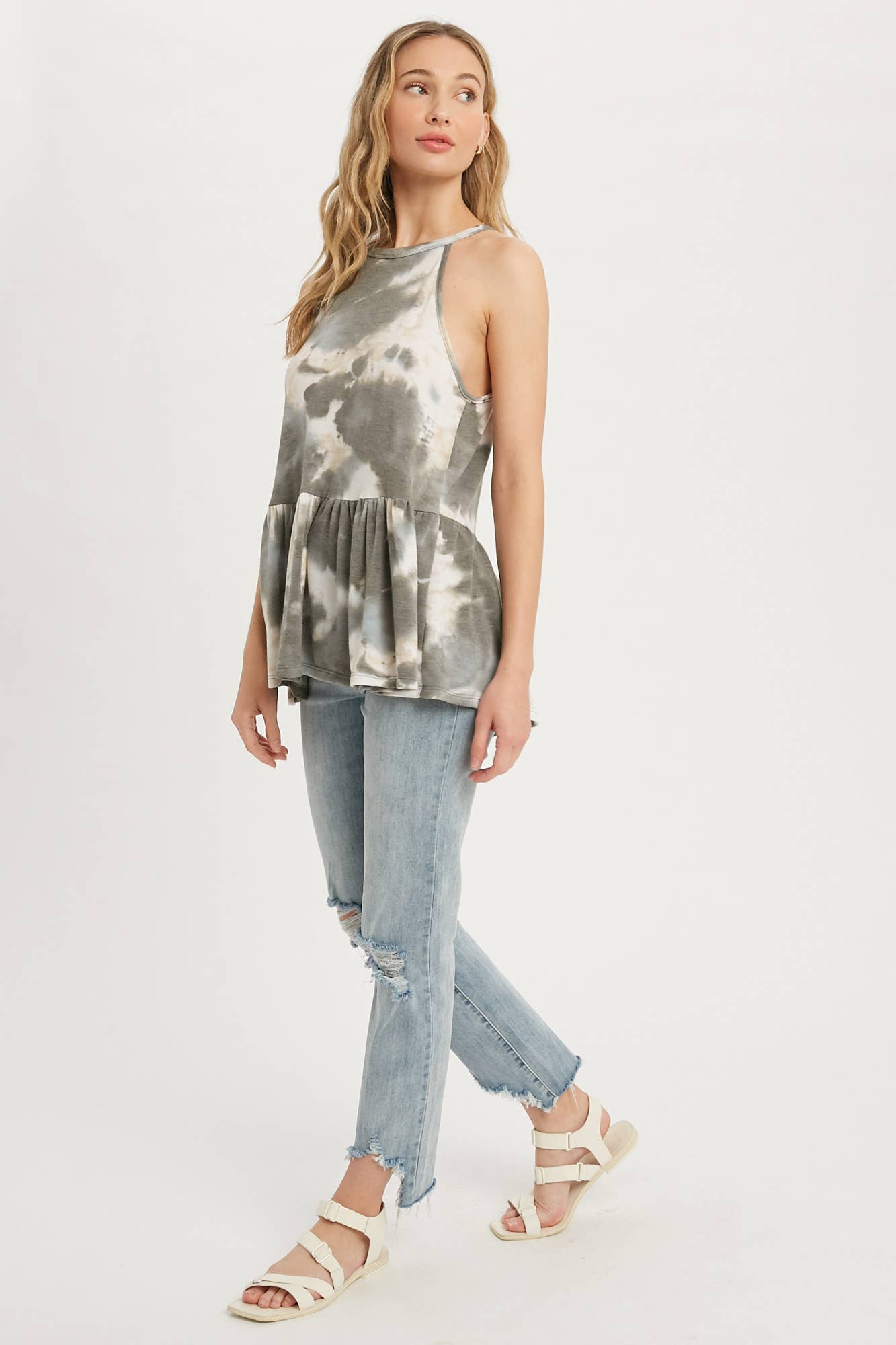 Tina Tie Dye Halter Neck Top
