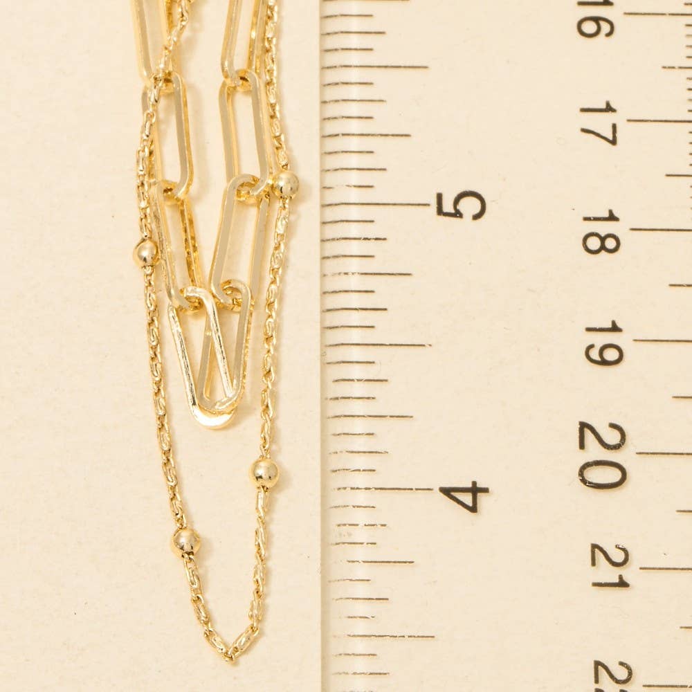 Dainty Mixed Layered Classic Chain Necklace