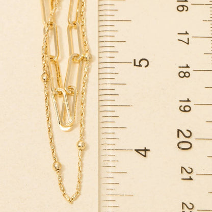 Dainty Mixed Layered Classic Chain Necklace