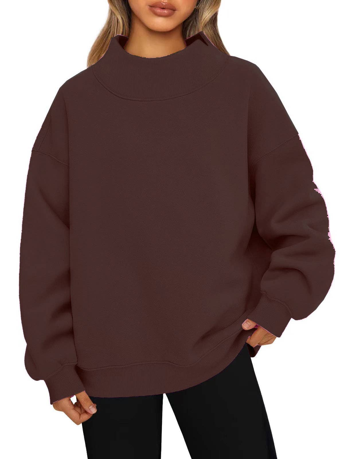 Regina Mock Neck Sweatshirt
