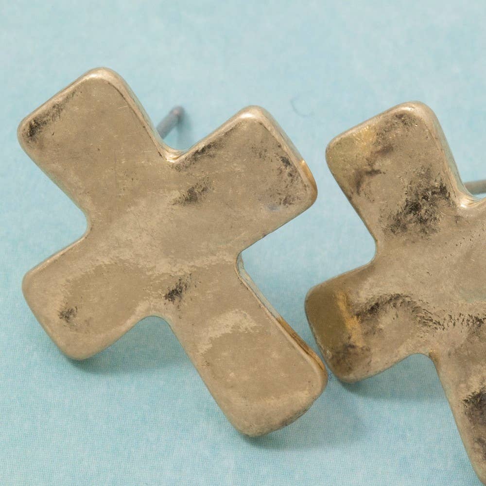 Cross Stud Earrings