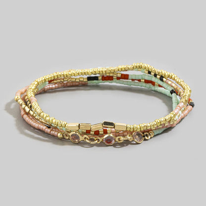 Dainty Assorted Bead Bracelet Set