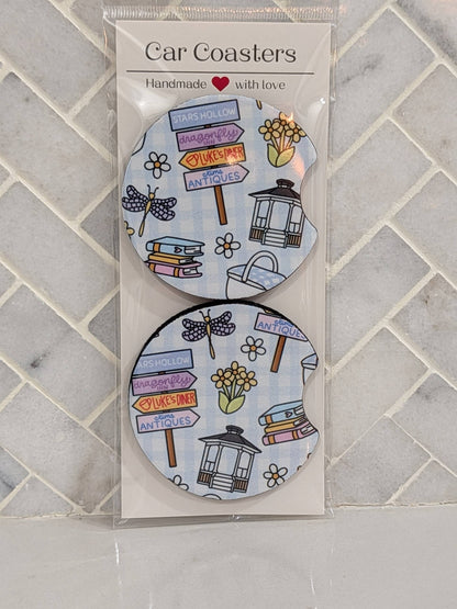 Summer Stars Inspired Car Coasters