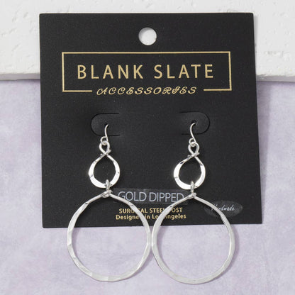 Infinity Twist Drop Earrings