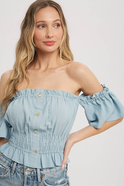 Izzy Off the Shoulder Crop Top