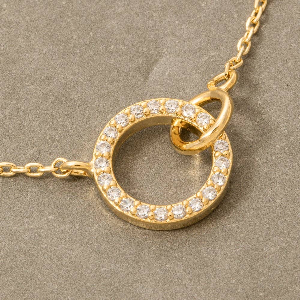 Hoop Pendant Dainty Chain Necklace