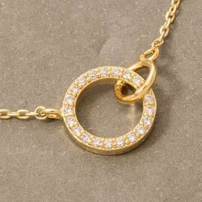 Hoop Pendant Dainty Chain Necklace