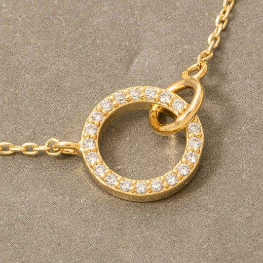 Hoop Pendant Dainty Chain Necklace