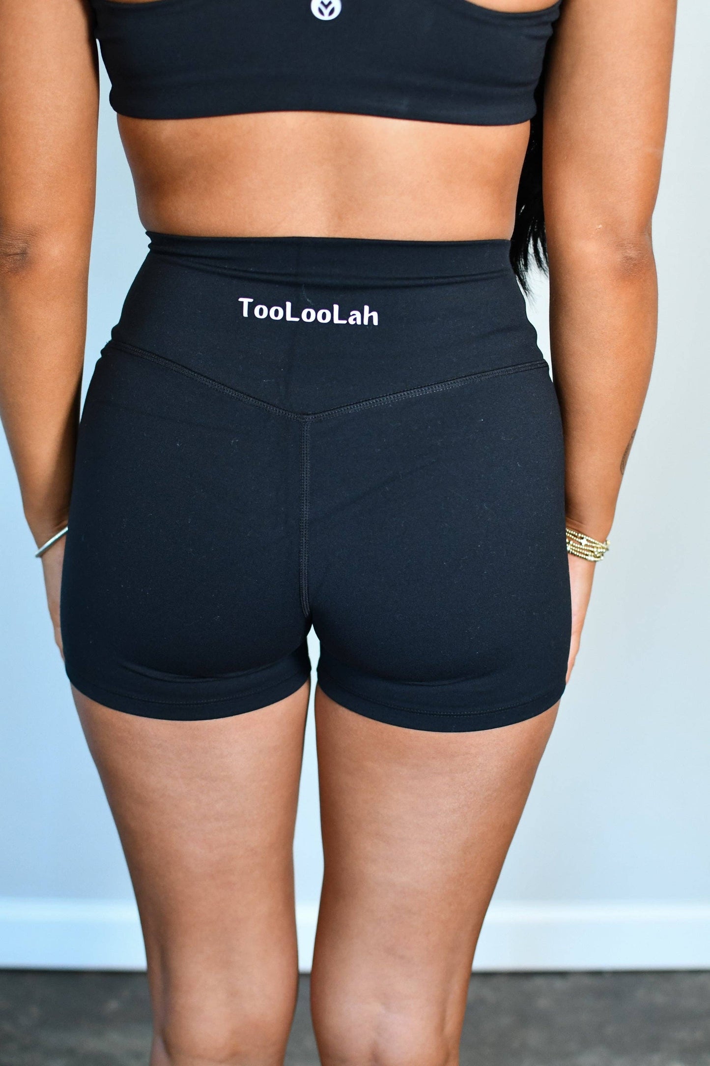 Cassie Core Biker Shorts - Black