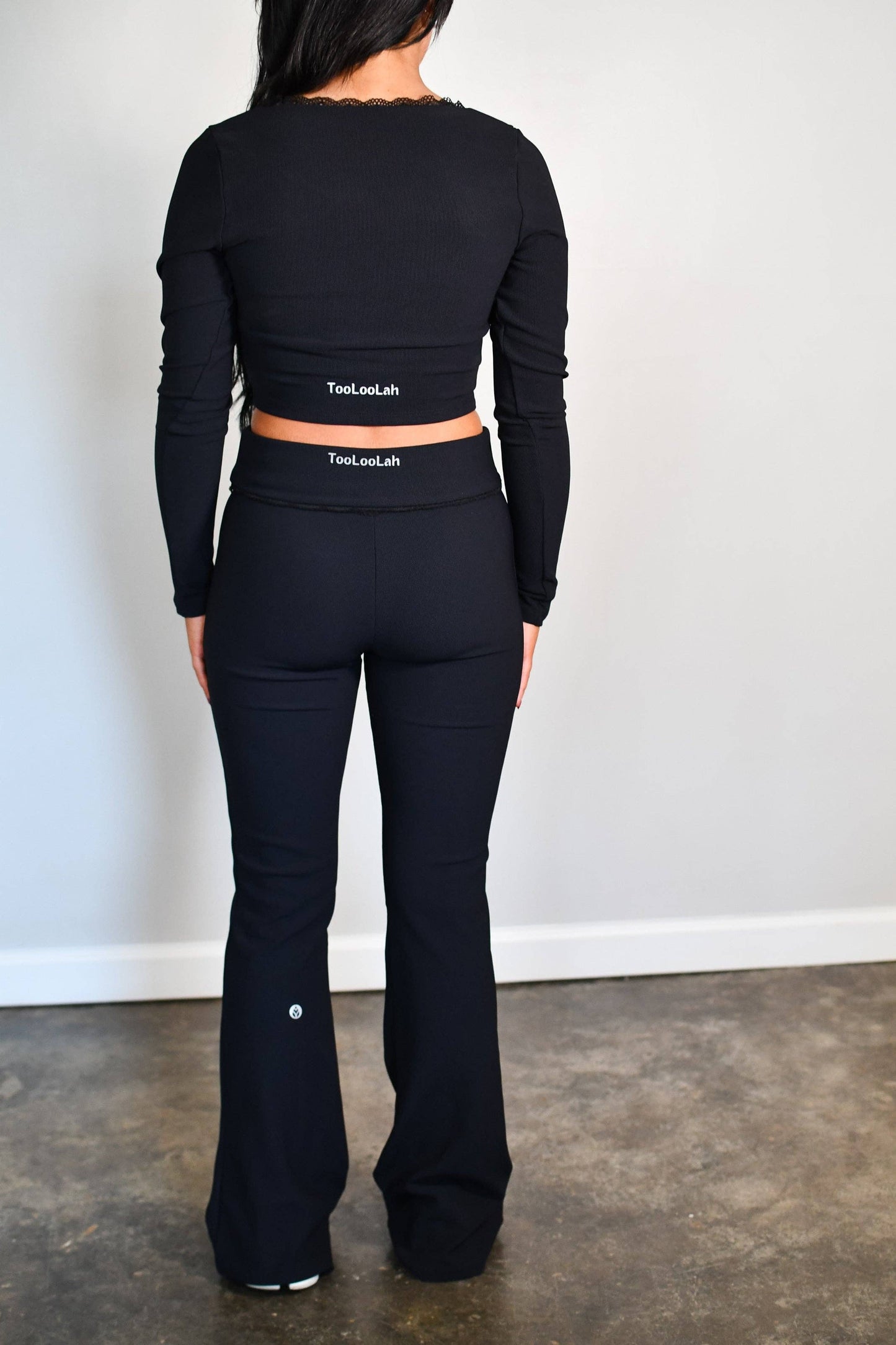 Lacie Luxe Lace Long Sleeve Top - Black