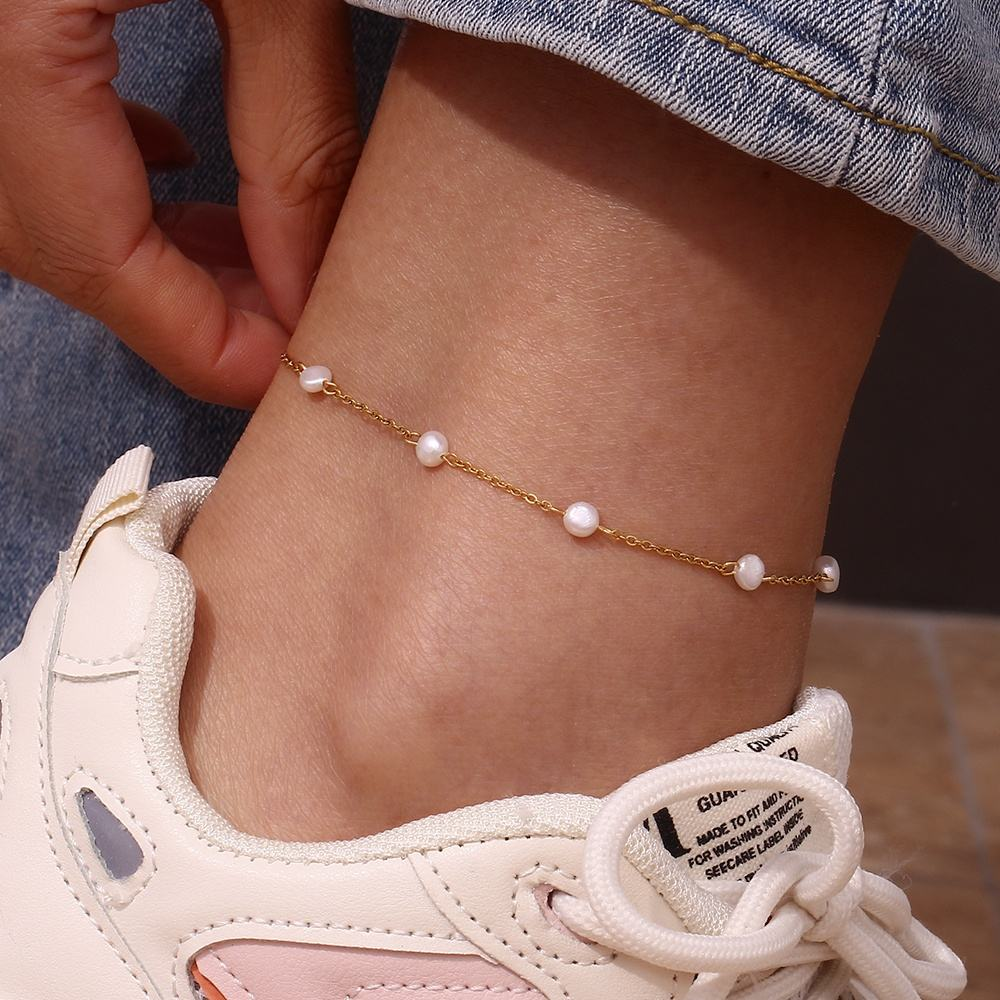 Pearl Station Anklet