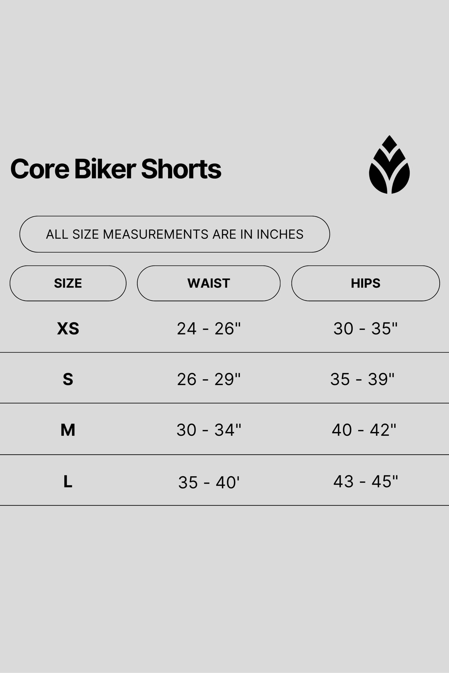 Cassie Core Biker Shorts - Black