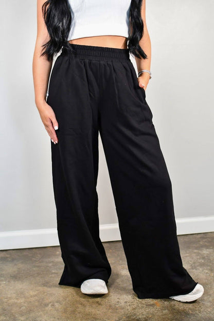 Lexa Baseline Straight Leg Joggers - Black